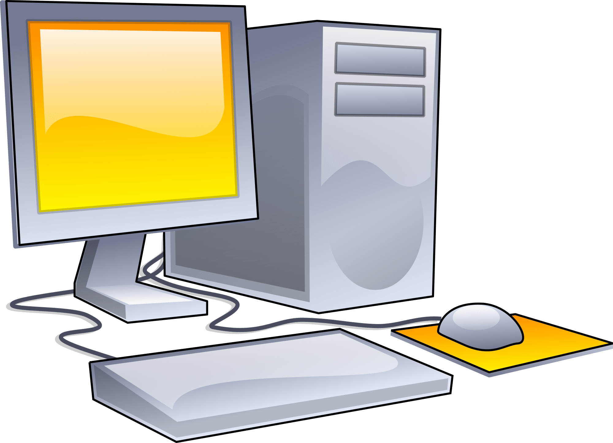 computer setup graphic icon