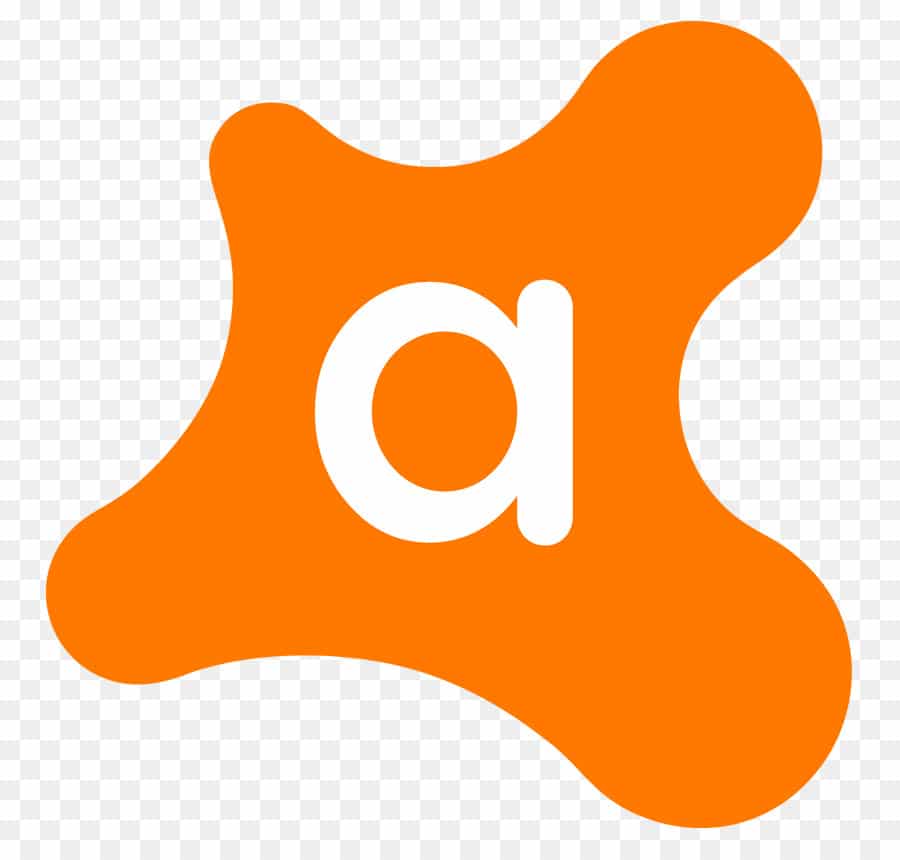orange and white Avast logo
