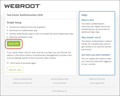 Webroot features