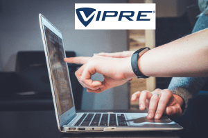 Laptop and Vipre logo