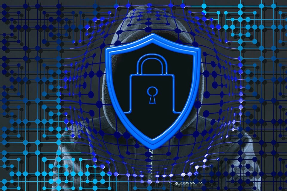 Cyber security icon illustration