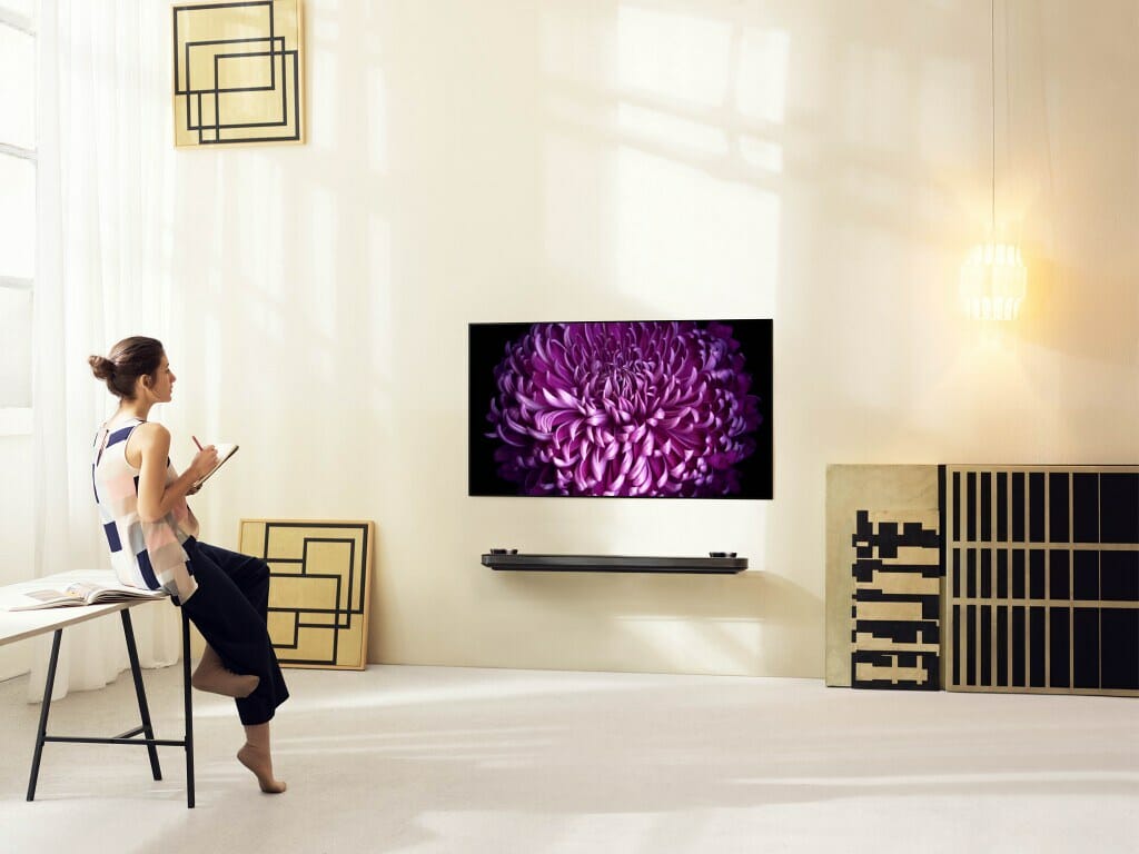 OLED TV in the room