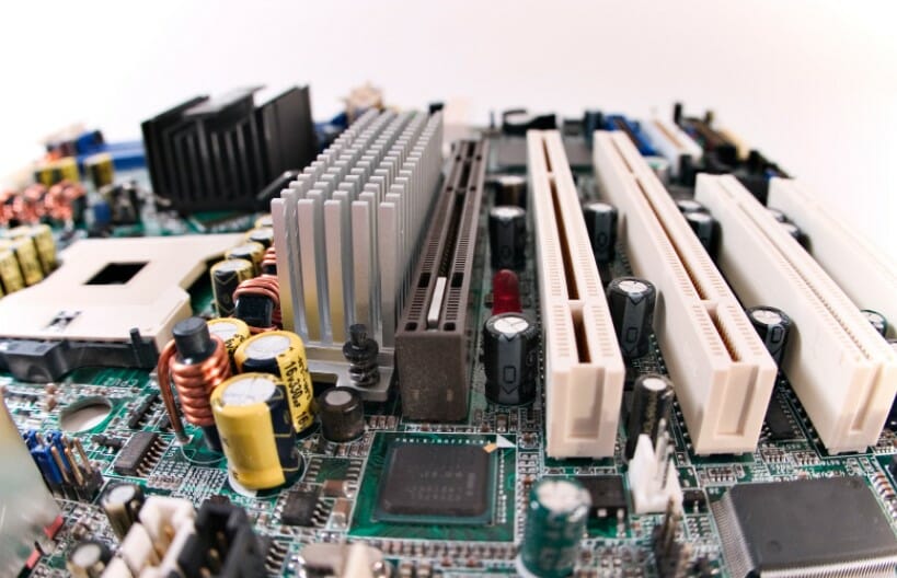mother board in a computer
