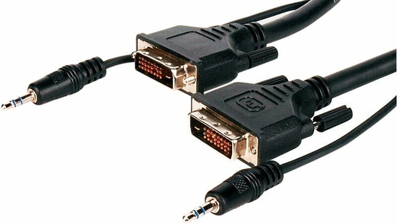 Two DVI cables 