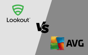 Lookout vs AVG logo