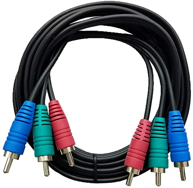 red, blue and green connectors