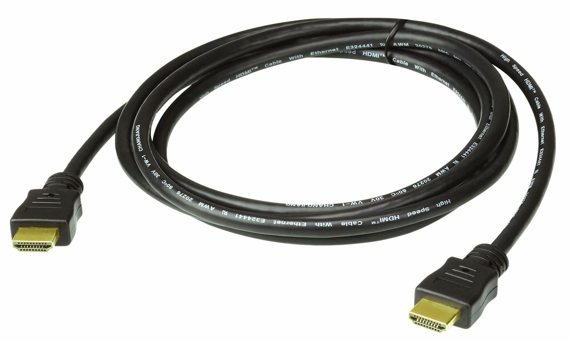 black HDMI hi speed cable