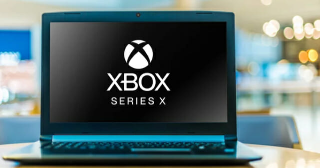 Xbox on laptop screen