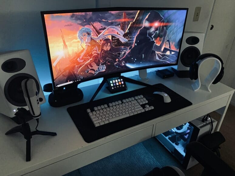 a gaming room