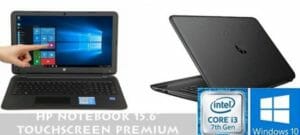 HP Notebook 15.6” Touchscreen Premium Laptop PC