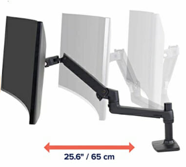 monitor arm positions