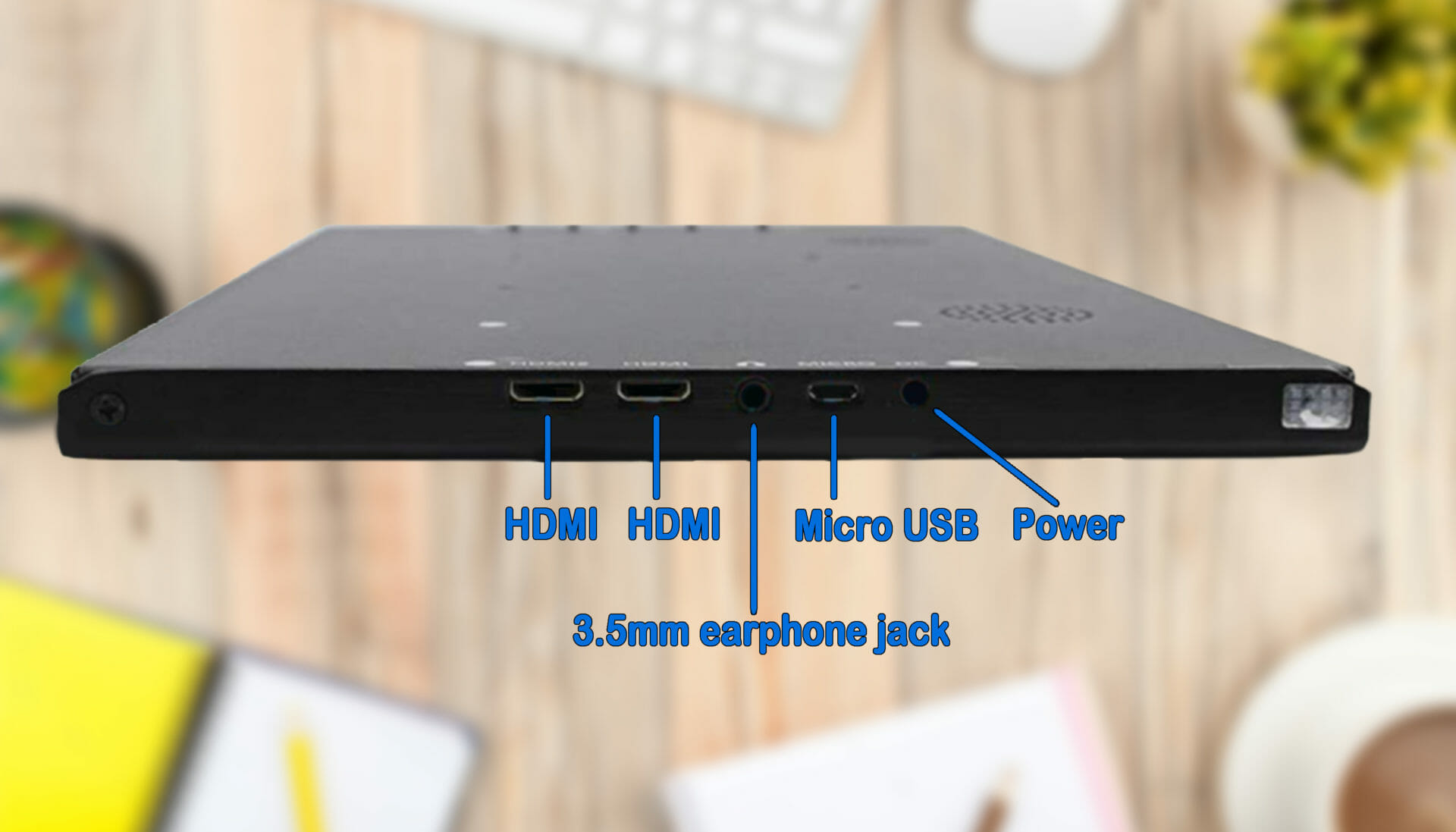 Elecrow 13.3-inch Portable Monitor conectivity options