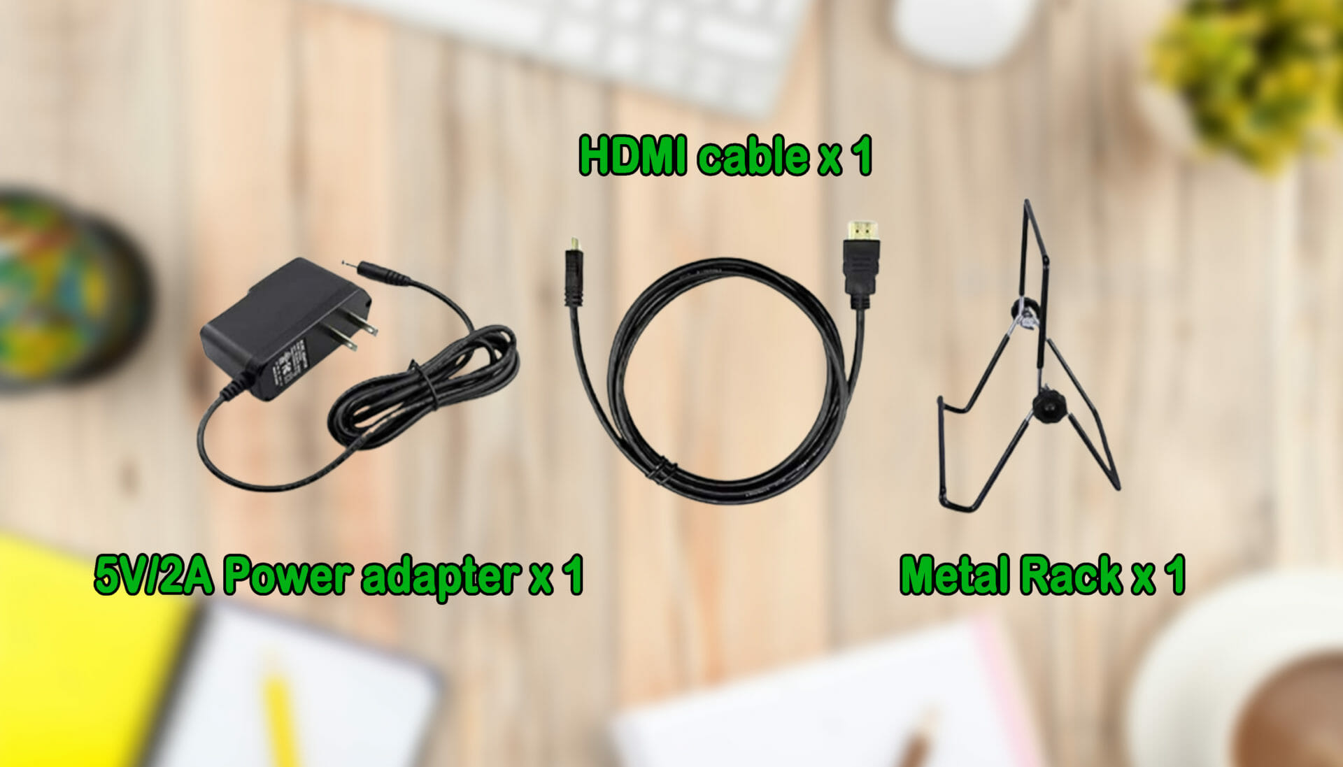 Elecrow 13.3-inch Portable Monitor cables