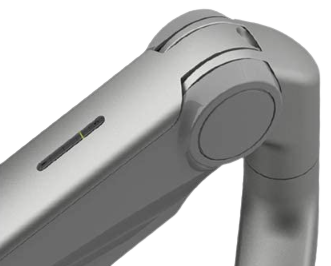 closeup of monitor arm