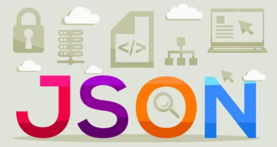 json with icons