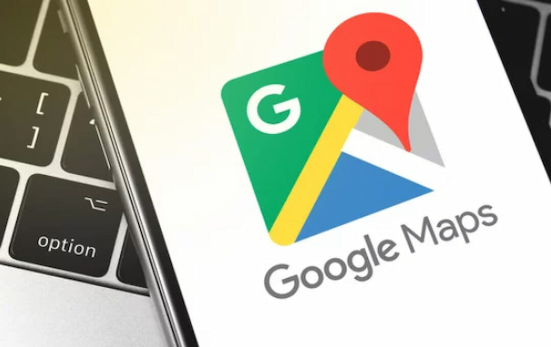 Google Maps icon on the phone screen