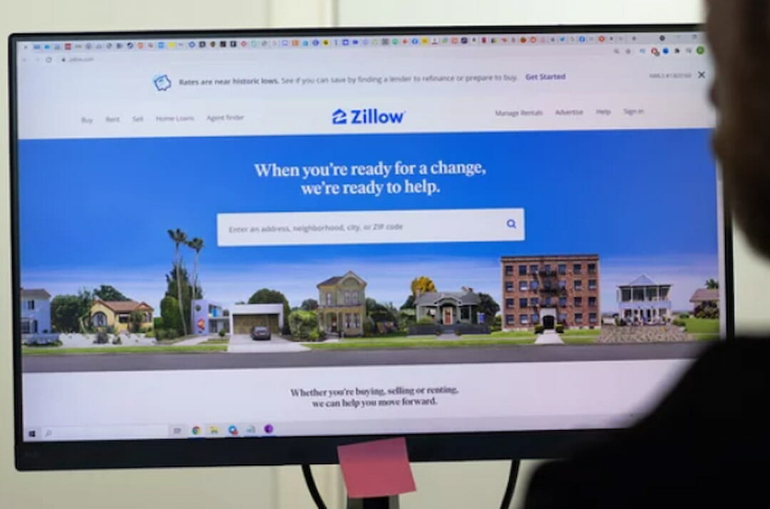 Zill homepage on the monitor screenow website