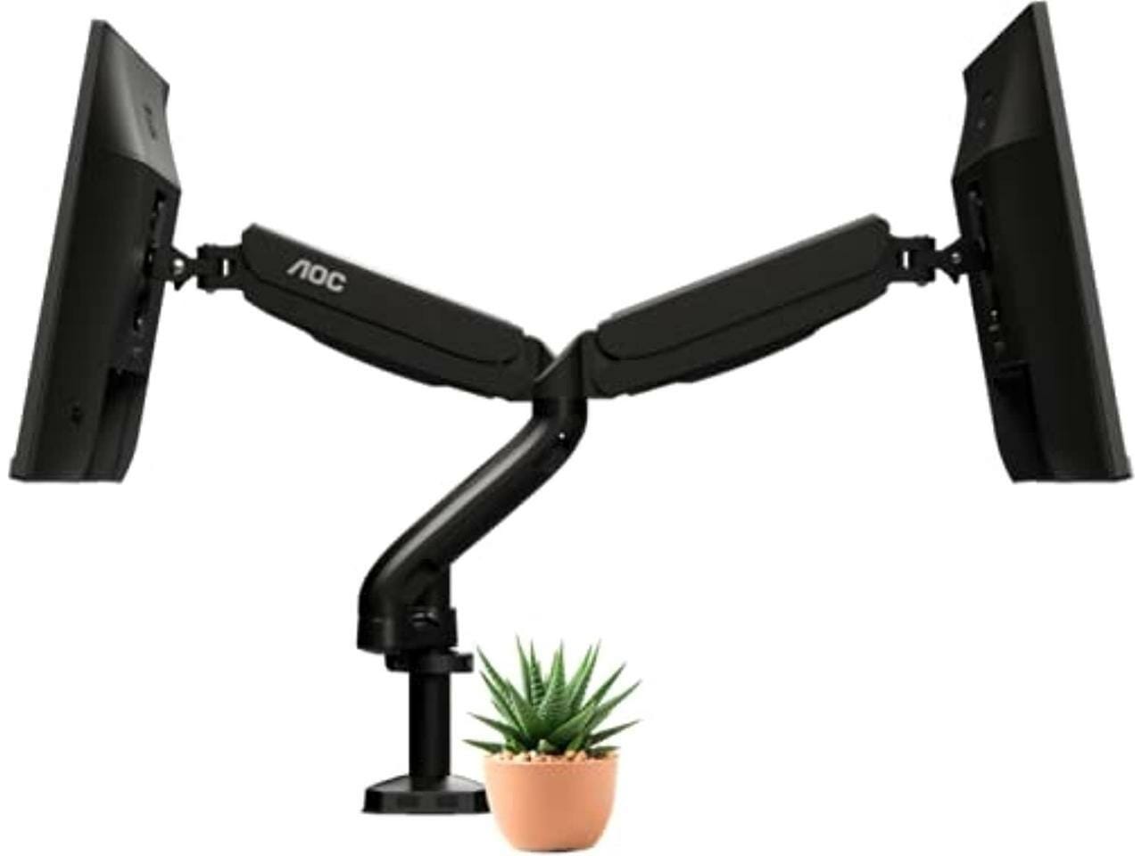 dual computer monitor arm mount