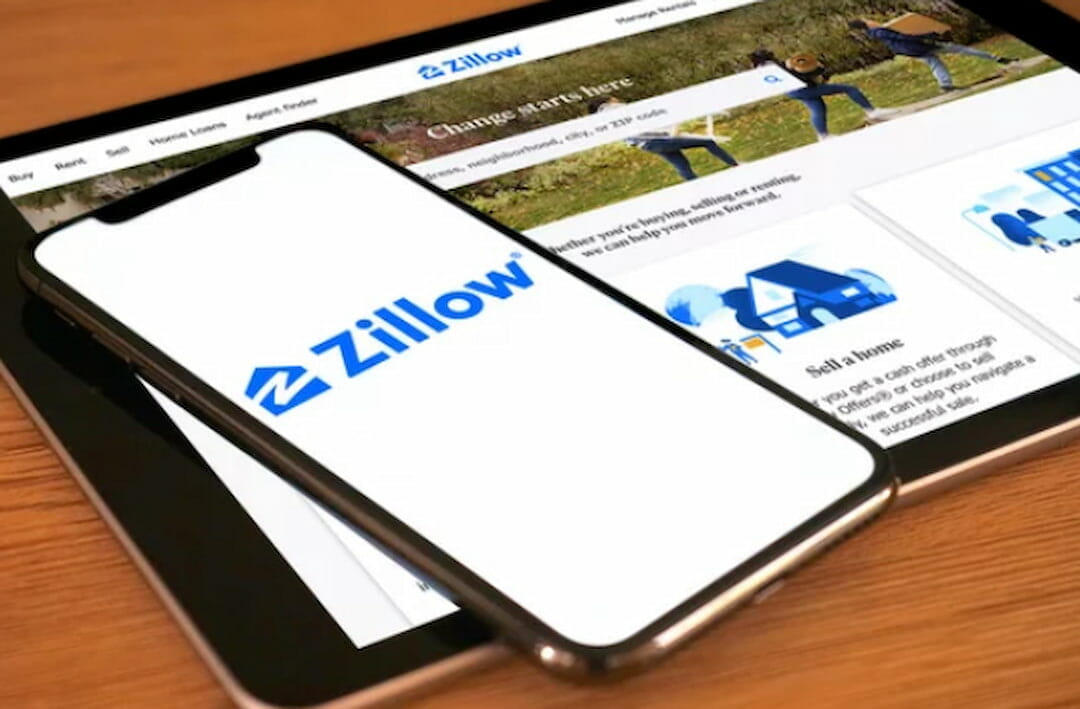 Zillow on cell phone and tablet