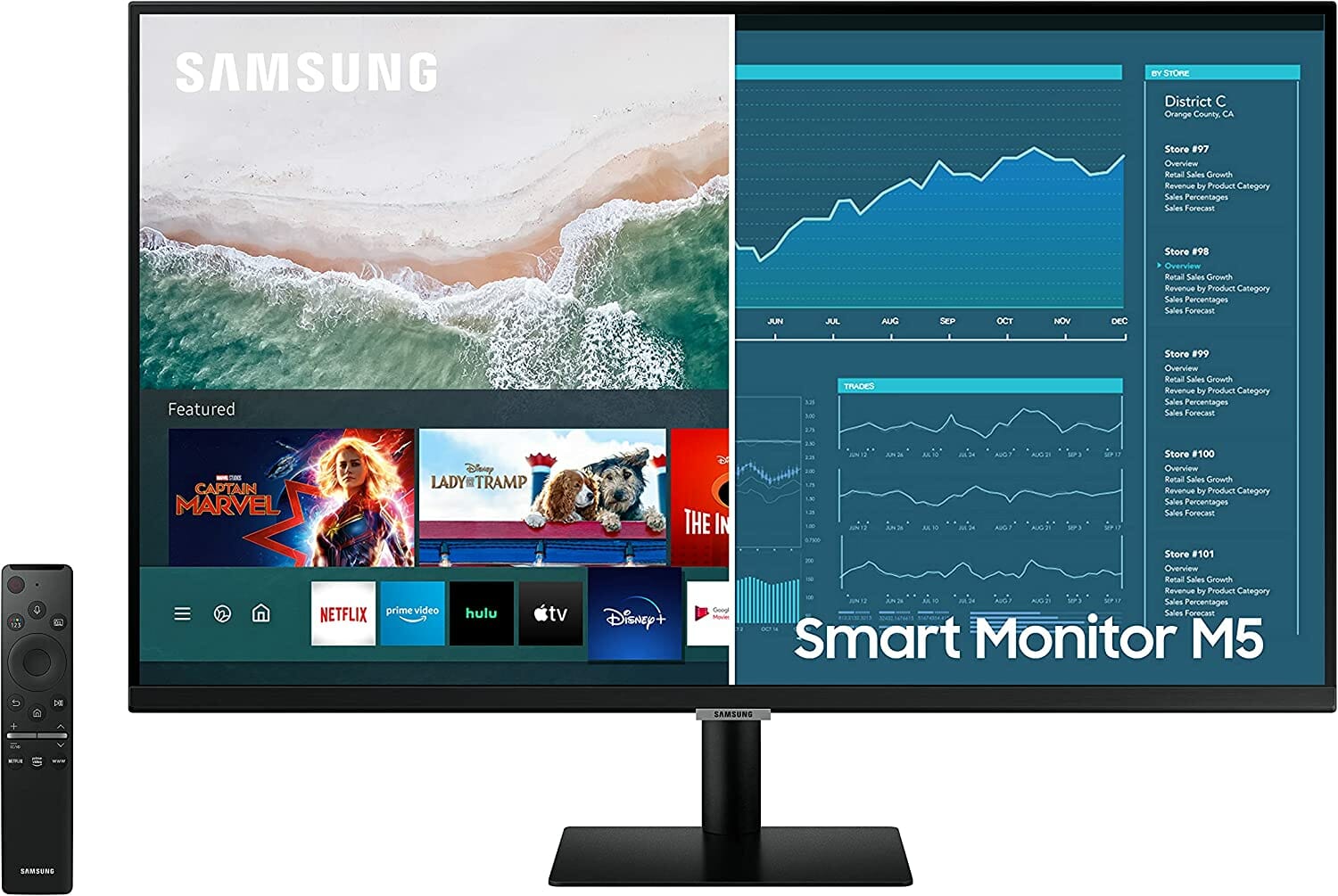 SAMSUNG M5 Series 27-Inch FHD 1080p Smart Monitor