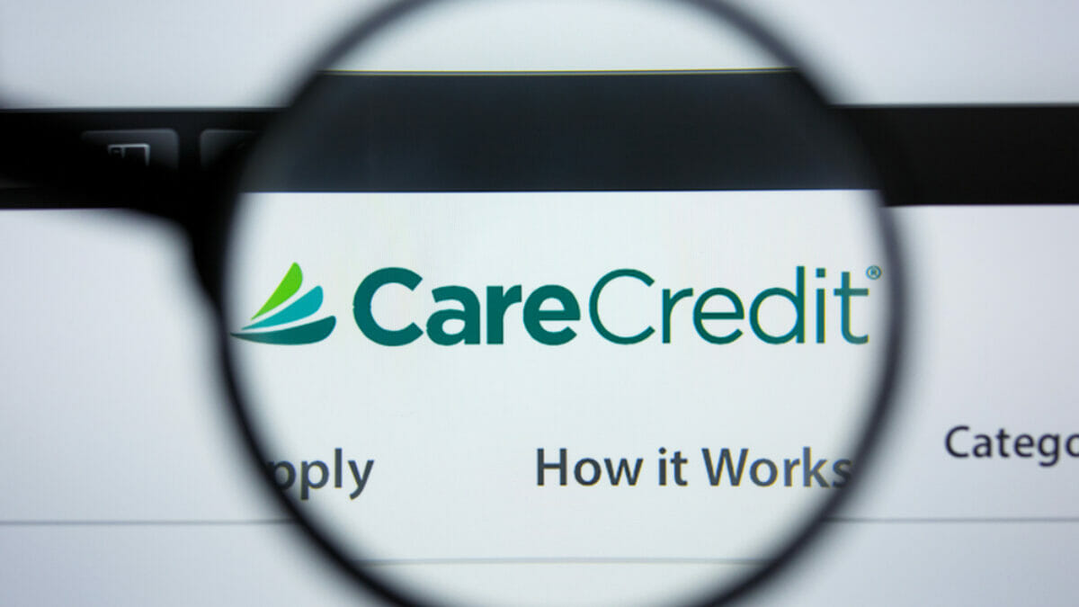 Care credit under magnifying glass