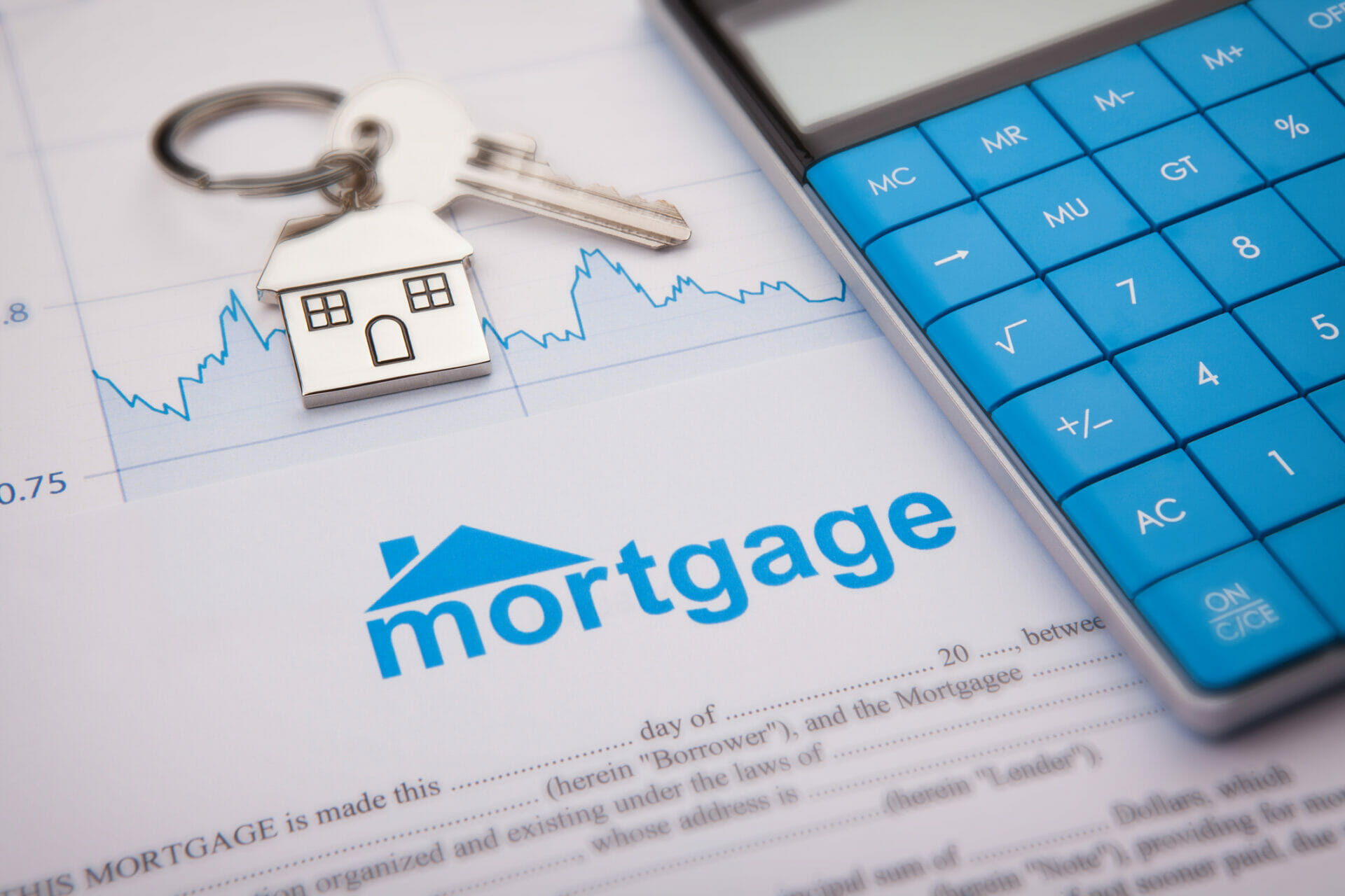 Mortgage form with a calculator