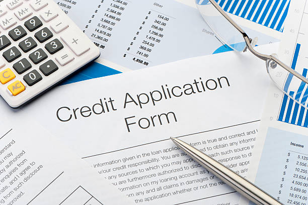 Close up of Credit Application Form