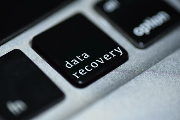 Data recovery tab on a keyboard