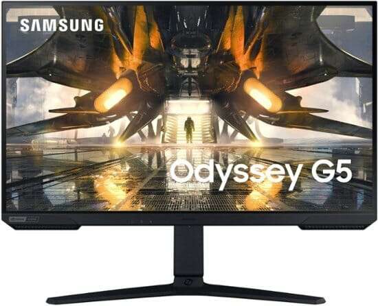 Samsung - Odyssey 27” IPS LED QHD FreeSync & G-Sync Compatible Gaming Monitor 