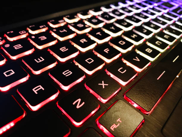 Red backlit keyboard
